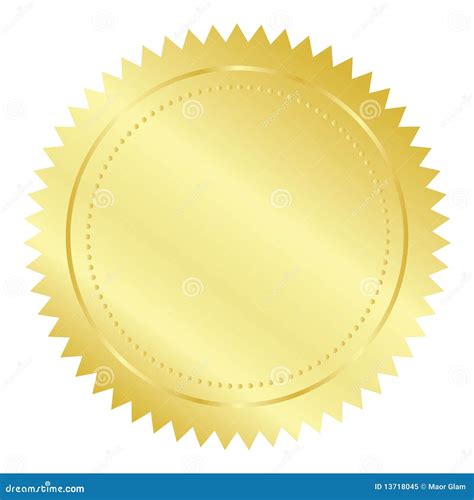 Blank Gold Sticker Png