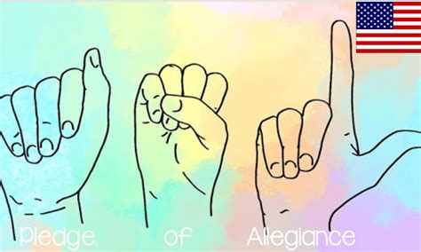 American Sign Language-Pledge of Allegiance | Small Online Class for ...