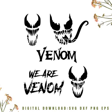 DIGITAL CLIPART: Svg Dxf Eps Png Venom Superhero Villain - Etsy