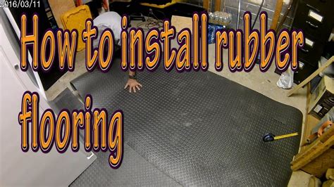 How to install rubber flooring - YouTube