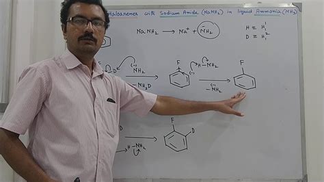 Reaction of Haloarenes with Sodium Amide in liquid Ammonia - YouTube