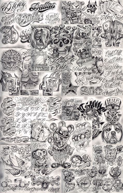 Gangster Tattoo Flash