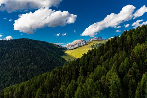 1536x864 resolution | green mountains, Trees, Mountains, Clouds HD ...