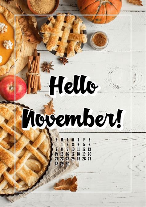 Free Printable November 2021 Calendar PDF - Cute Freebies For You