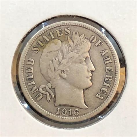 Lot 105 - 1916 Barber Dime | EstateSales.org