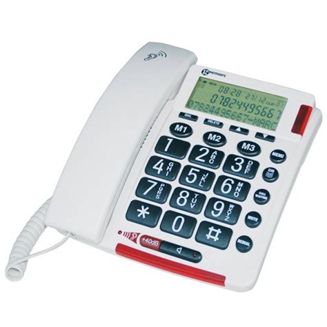 Geemarc AmpliVOICE50 Amplified Corded Phone with Talking Caller ID ...