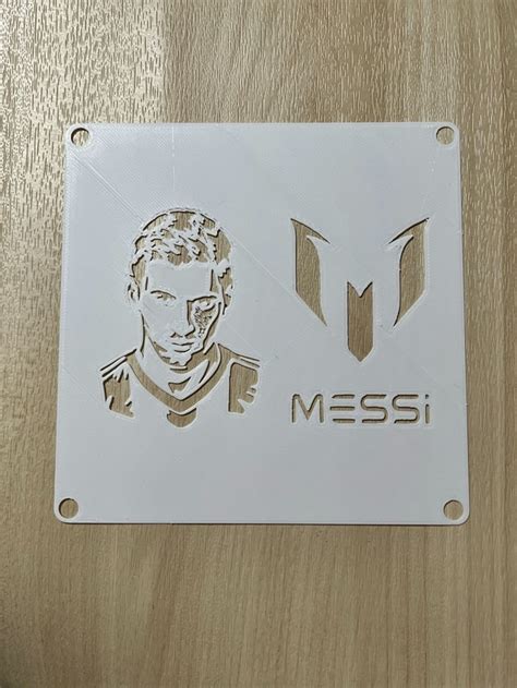 Archivo STL Stencil de Messi・Modelo de impresión 3D para descargar・Cults