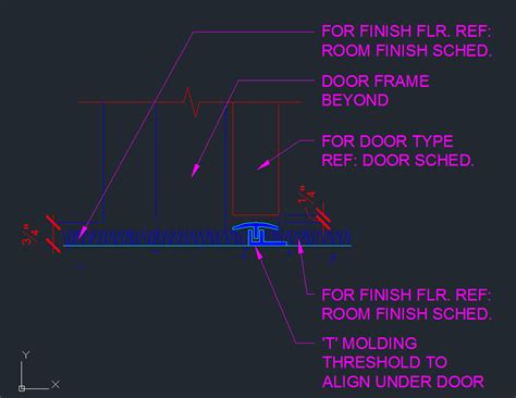 Entry Door Threshold Detail