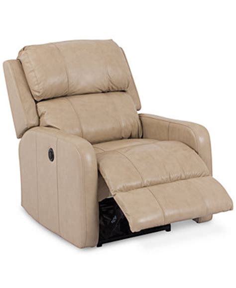 CLOSEOUT! Colton Leather Power Recliner - Macy's