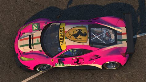 Ferrari 488 GTE Pink by Alex López - Trading Paints