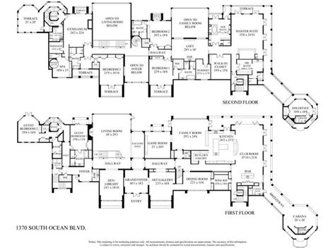 Modern Mega Mansion Floor Plans - floorplans.click