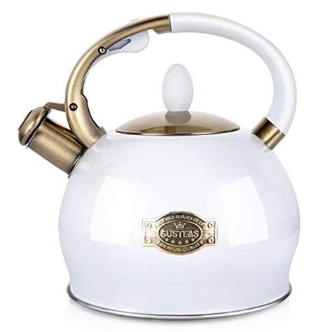 I Tested the Stunning White and Gold Kettle: A Perfect Blend of Style and Functionality!