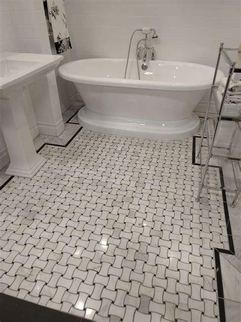 Basket weave tile is amazing. Tileshop, Tameka? | Basketweave tile bathroom, Unique bathroom ...