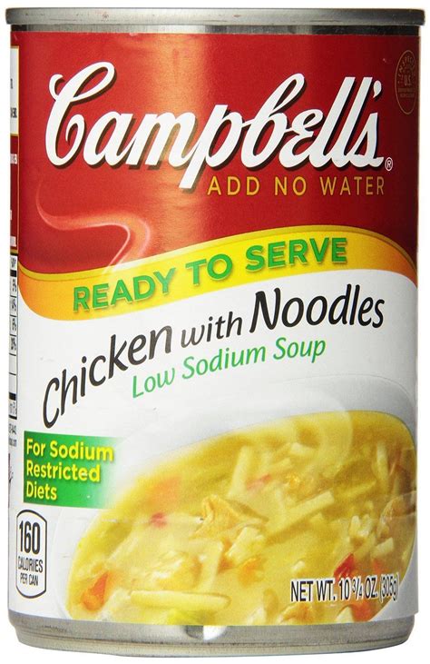 CAMPBELL'S Low Sodium Chicken Noodle Soup 10.75 OZ (Pack of 12) - Soups & Stews