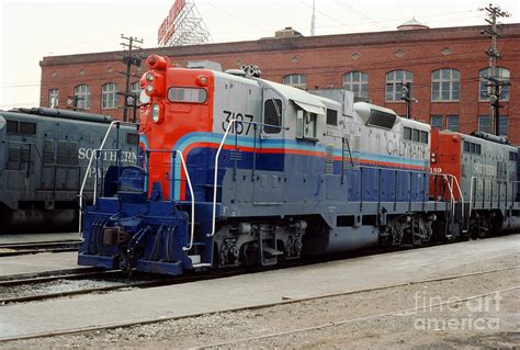 EMD GP9, JPBX 3187 Caltrain locomotive, San Francisco, 1982 Photograph ...