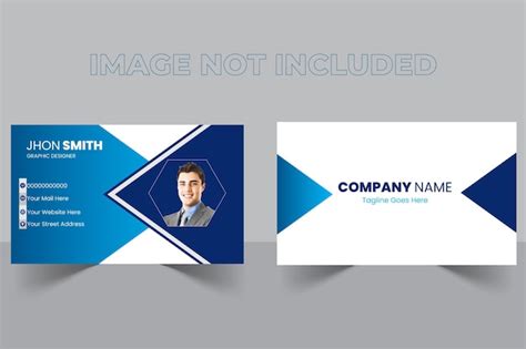 Premium Vector | Double sided business card design template