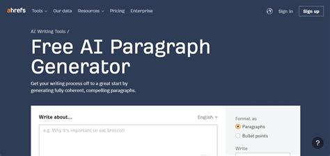 Ahrefs Paragraph Generator - AI For Creators Marketplace