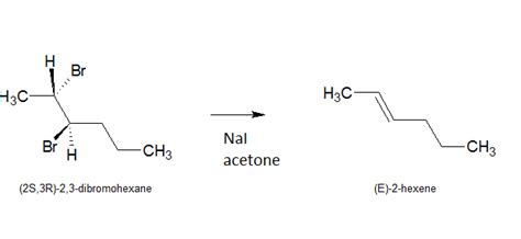 When (2S,3R)-2,3-dibromohexane undergoes reaction with sodiu | Quizlet