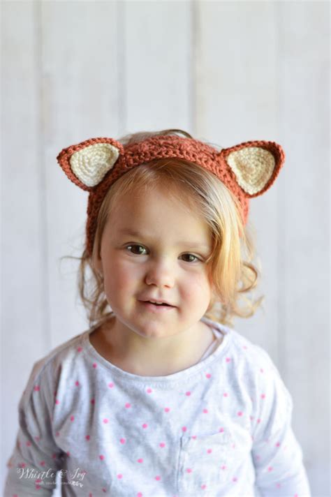 Crochet Animal Ears Headbands - Free Crochet Pattern - Whistle and Ivy