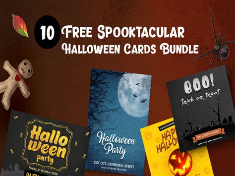 Halloween FREEBIE - 10 Spooktacular Halloween Cards