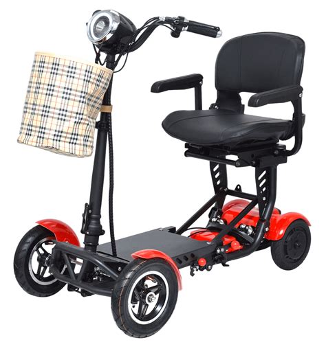 Lightweight Foldable Mobility Scooter Mobile Wheelchair Portable Folding Electric Power Scooter ...