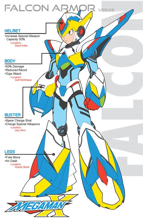 Megaman X5 Falcon Armor-Ver.Ke by Redblaze4080 on DeviantArt