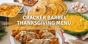 Cracker Barrel Thanksgiving Menu 2023