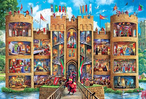 Puzzle Castelo Medieval 1000 XXL, 1 000 peças | Puzzle-Mania.pt