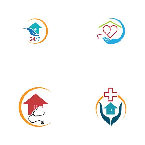 Home Care Logo Template, Medical Home Logo 20534448 Vector Art at Vecteezy