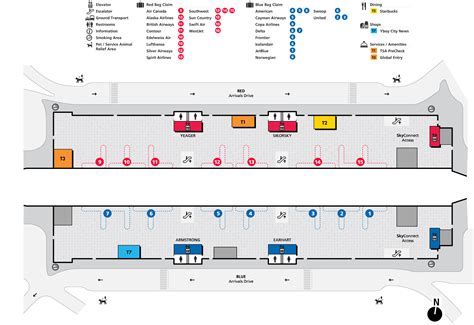 Tampa Airport Map (TPA) - Printable Terminal Maps, Shops, Food ...