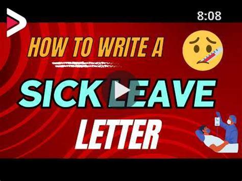 How to Write a Sick Leave Application | Format and Example | Sick Leave Letter Writing Guide ...