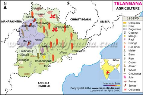 Telangana Agriculture Map