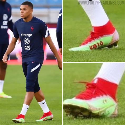 Mbappé Debuts Custom Nike Mercurial Boots for France - Footy Headlines