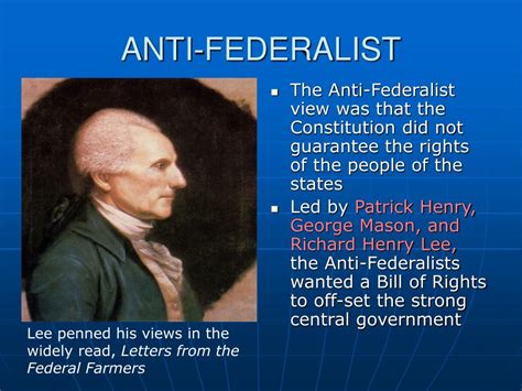 Who Were The Anti-federalist Leaders