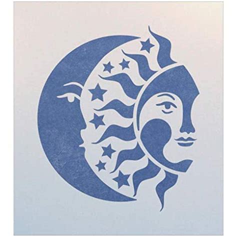 Amazon.com: Moon Sun Stars Stencil - The Artful Stencil: Handmade