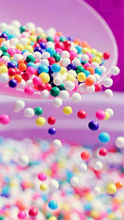 Tumbling Colorful Candy Ball #iPhone #6 #plus #wallpaper | スプリンクルケーキ, スイーツ 可愛い, 可愛いお菓子