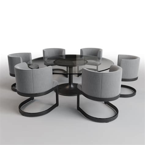 Round Glass Dining Table and Chairs – iMeshh