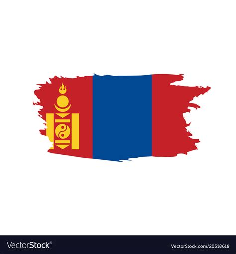 Mongolia flag Royalty Free Vector Image - VectorStock