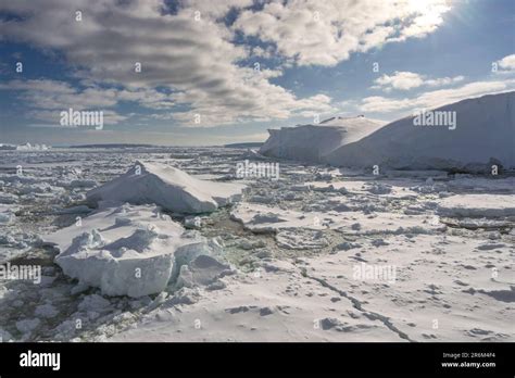 Ice Floes and Tabular Icebergs in Bright Sunshine, Amundsen Sea, Antarctica Stock Photo - Alamy