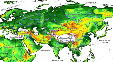 Physical Map Of Eurasia Physical Map Map Asia Map Ban - vrogue.co