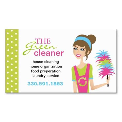 Eco-Friendly Cleaning Services Business Cards | Zazzle