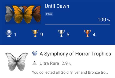 [Until Dawn] - A Symphony of Horror Trophies is one of my favorites. Who else has it? Awesomely ...