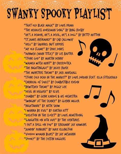 Swanky Spooky Playlist. 40s, 50s, Rockabilly music. Halloween. - Entertainment Movie Music ...