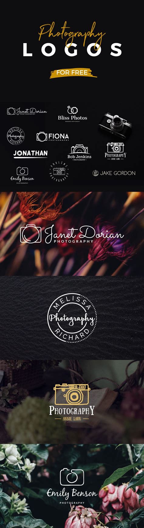 10 Free Photography Logo Templates (PSD) – OmahPSD