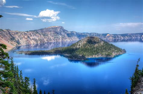 Photos USA Crater Lake National Park Nature Mountains Sky 1920x1275