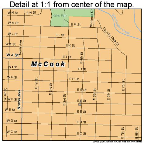 McCook Nebraska Street Map 3129925