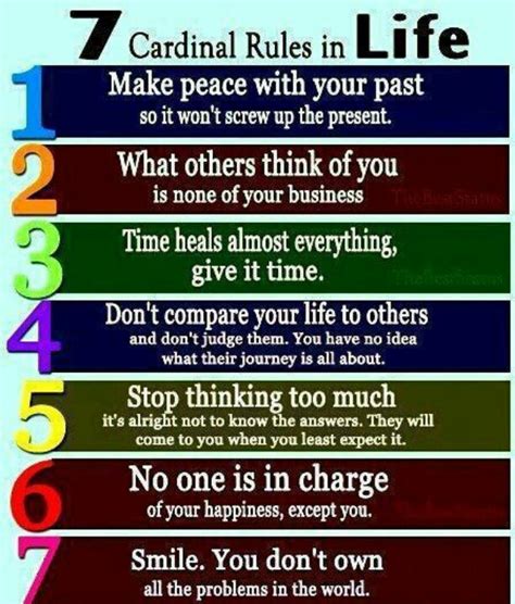 Peaceful Positivity: Seven Cardinal Rules in Life