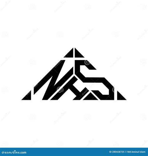 NHS Letter Logo Creative Design with Vector Graphic, NHS Stock Vector ...