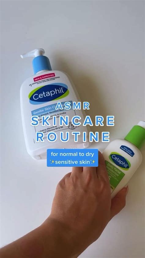 ASMR skincare routine for normal to dry, sensitive skin 🤍 | Dry skin care routine, Skin care ...