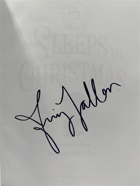 5 More Sleeps ‘til Christmas - Jimmy Fallon (Signed Book)